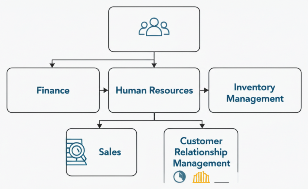 Il·lustració per a Sistemes ERP